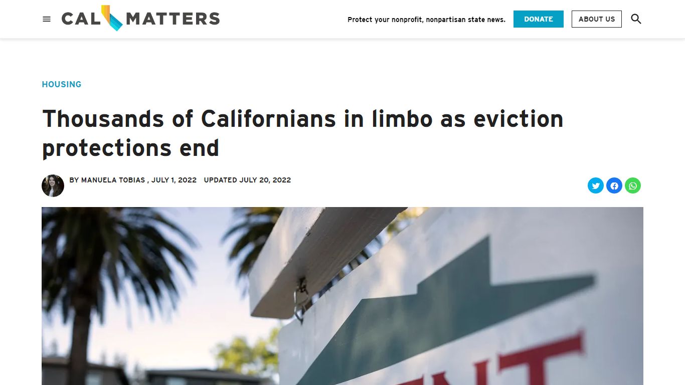 Final California eviction protection lifts, stranding thousands ...